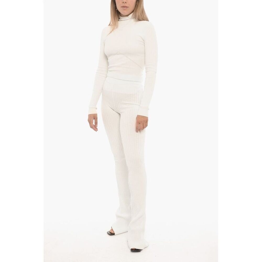 Ribbed Boot-Cut Pants - Picture 4 of 5